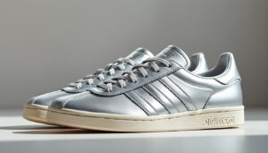 découvrez les adidas samba og argenté, des baskets en cuir alliant confort exceptionnel et style iconique, parfaites pour un look tendance et authentique.