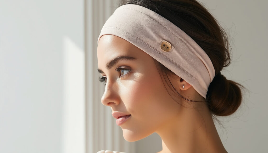 découvrez notre bandeau cheveux femme tendance, made in france, ajustable et stylé pour un look chic et confortable au quotidien.