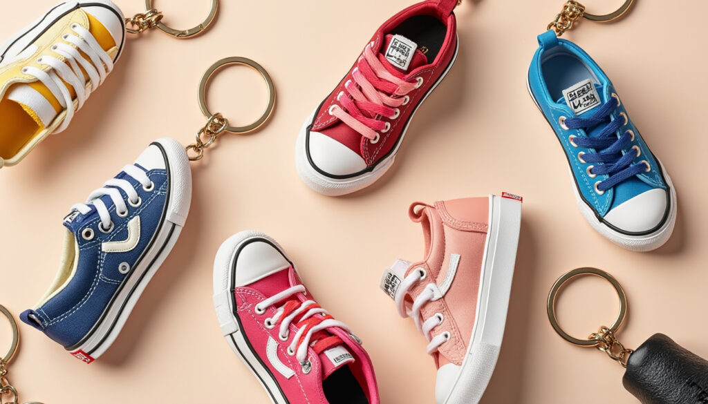 découvrez nos porte-clés sneakers originaux, des mini chaussures tendance à prix doux pour un look stylé et unique au quotidien.