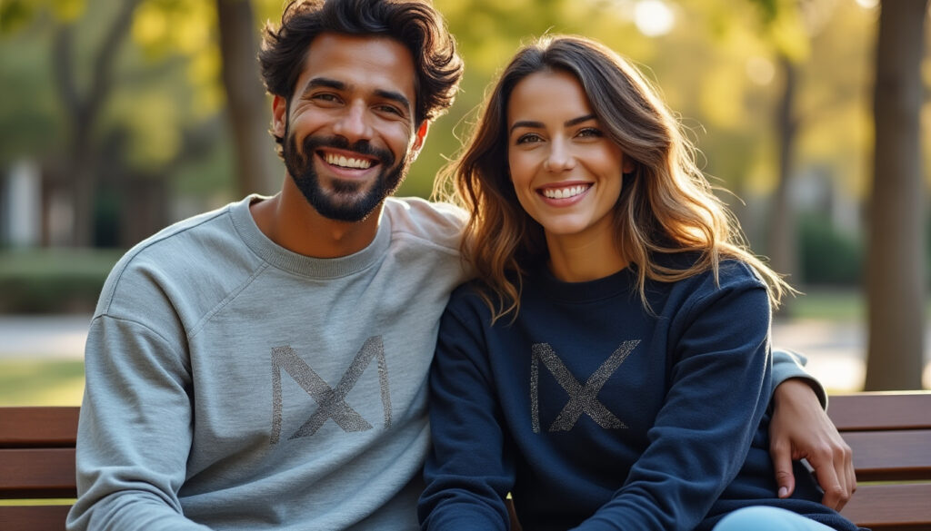 découvrez nos pulls couple assortis personnalisés : sweat et pull tendance pour un style unique et complice à deux.